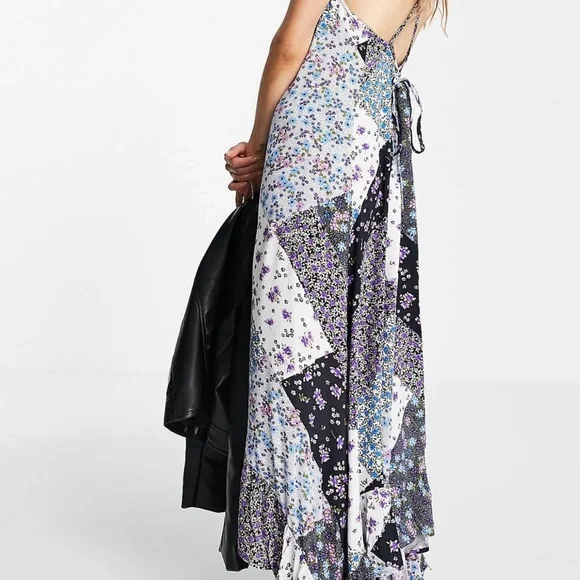 Asos Floral Patchwork Maxi Dress Size 10 (NWOT) - Picture 9 of 10